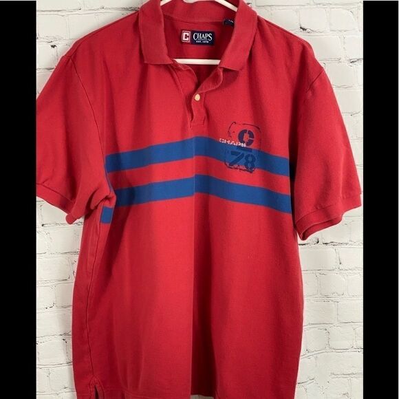 Vintage Chaps Short Sleeve Polo Shirt. Size Large. - Picture 1 of 4